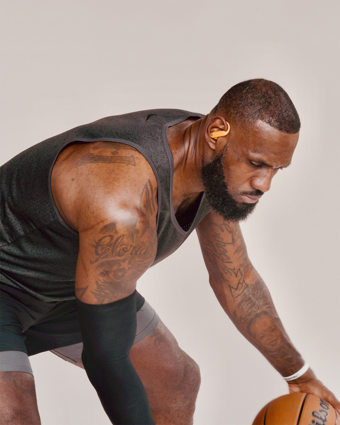 LeBron James in a Beats campaign shoot
